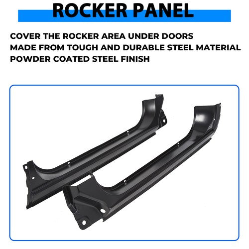 Cab Corners And Rocker Panels 4 Piece Kit for 1973-1987 Chevy GMC C10 K10 Truck LH RH