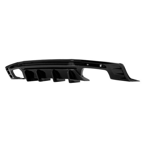 Rear Bumper Diffuser Lip Spoiler Glossy Black For 2016-24 Chevy Chevrolet Camaro