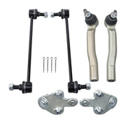 DURAFORCE 6pc Front Outer Tie Rods Ball Joint Sway Bar For Toyota Venza Lexus RX350 RX450h