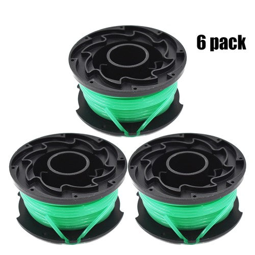 DURAFORCE 6PCS String Trimmer Spool Line SF-080 Auto Feed For Black & Decker Replacement