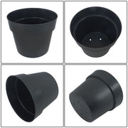 DURAFORCE 6 Pack 5 Gallon Plastic Nursery Pots Heavy Duty Garden Flower Plant Pots