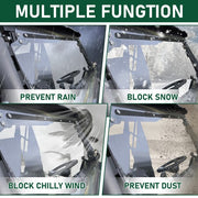 DURAFORCE Front Clear Flip Windshield For CFMOTO UForce 1000 2019-2021 2-IN-1