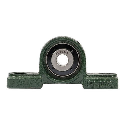 DURAFORCE 6PCS UCP201-8 Pillow Block Bearing 1/2" Bore 2 Bolt Cast Iron Base Self-Aligning
