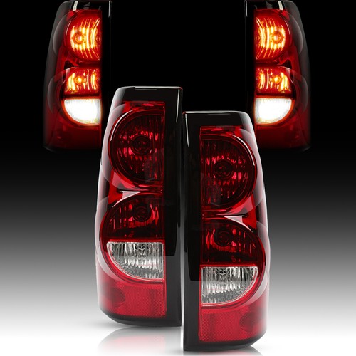 Rear Brake Tail Lights for Chevy Silverado 1500 2500 3500 HD 2003 2006 with Bulb