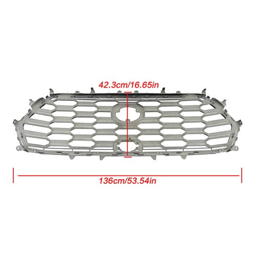 DURAFORCE New Front Bumper Upper Grille For Toyota Sequoia 2023-2024 Black 53114-0C500