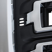 DURAFORCE Black Fit For GMC Sierra 1500 2016-2017 2018 Chrome Front Bumper Upper Grille