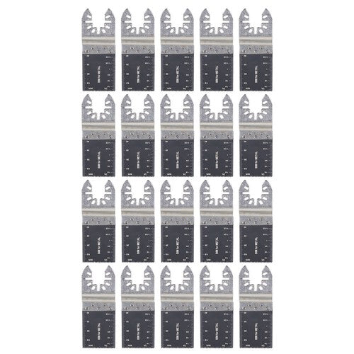 DURAFORCE 20 Pcs 35-89mm Bi-Metal Oscillating Multi Tool Saw Blades Wood Metal Cut Cutter