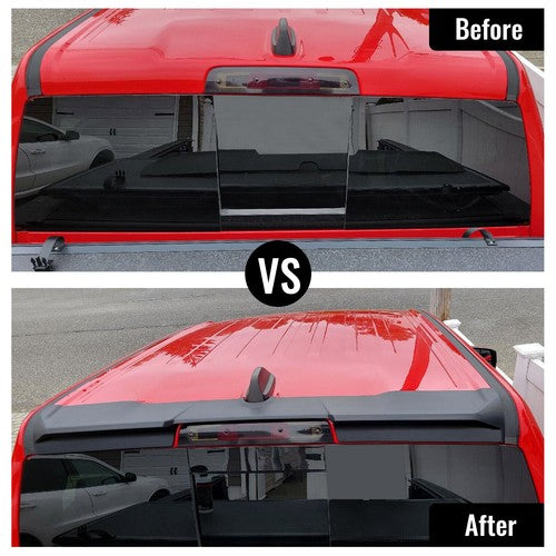 Roof Spoiler Wing for Dodge Ram 1500 Truck Crew Cab 2019 2023 2024 Matte Black