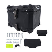 DURAFORCE 45L Motorcycle Top Box with Safety Lock Waterproof Trunk Luggage Storage Case