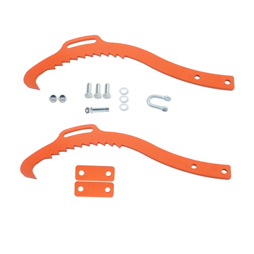 DURAFORCE Heavy Duty Claw Hook 2 Claw Timber Log Lifting Tongs For Lumber Skidding 32 Inch