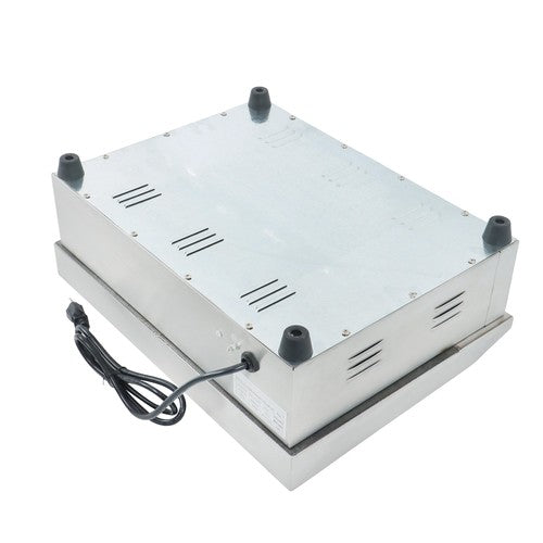DURAFORCE Commercial Electric Griddle 1600W 22" Stainless Steel Flat Grill 50-300℃