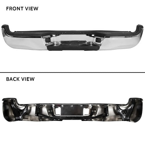 Chrome Rear Bumper Assembly Steel with Light for Toyota Tacoma Pickup 2005-2015