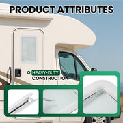 DURAFORCE Tempered Glass Entry Door Clear Window for Universal RV, Trailer, Motorhome