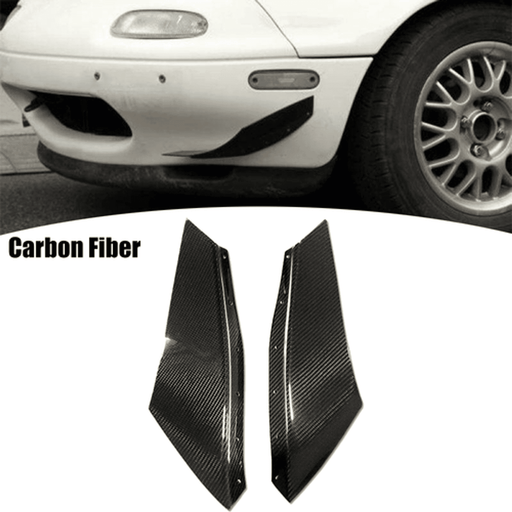 DURAFORCE Pair Fit Mazda 3 6 MX-5 Miata Front Bumper Canard Splitter Diffuser Spoiler Lip