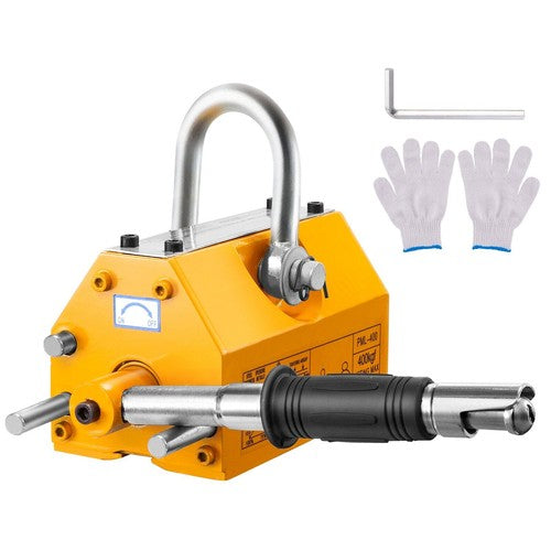 DURAFORCE Permanent Magnetic Lifter 880lbs/400kg Capacity 2.5 Safety Factor Lifting Magnet