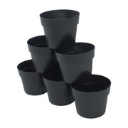 DURAFORCE 6 Pack 5 Gallon Plastic Nursery Pots Heavy Duty Garden Flower Plant Pots