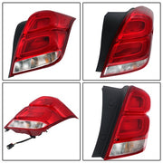 DURAFORCE Chrome Housing For Chevy Trax 2017-2022 LED Passenger/Right Tail Light Red&Clear