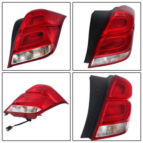 DURAFORCE Chrome Housing For Chevy Trax 2017-2022 LED Passenger/Right Tail Light Red&Clear
