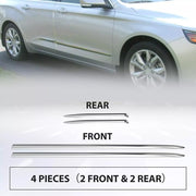 DURAFORCE 4 Pcs Chrome Side Skirt Door BODY MOLDINGS TRIMS For 2015-20 Chevrolet Impala