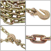 DURAFORCE W/Clevis Hooks Transportation Bundle Chain Steel Gold 4900lbs G80 5/16in×12ft