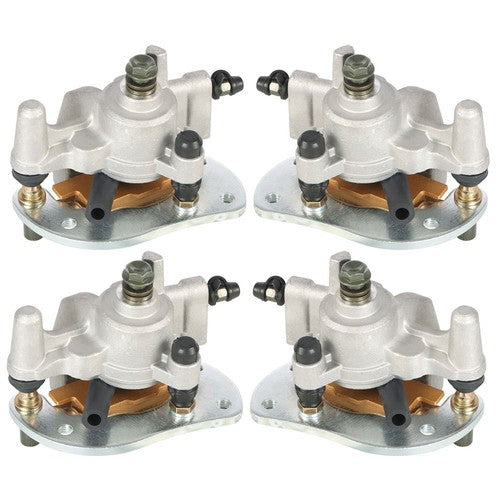 DURAFORCE Front & Rear Brake Calipers w/Pads For Yamaha YFM700F/P Grizzly 700 07-20 NEW