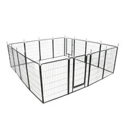 DURAFORCE 16 Panels 40 x 27 inch Dog Playpen Crate Fence Pet PlayPen Exercise Cage