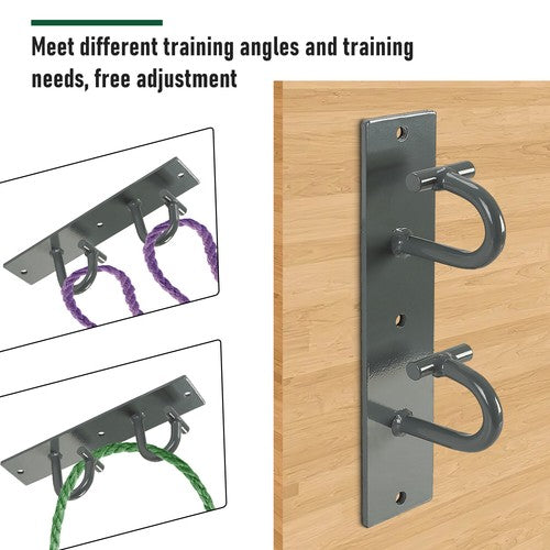 DURAFORCE 3 Pcs Wall Mount Workout Anchors Resistance Bands Wall Anchors Home Gym Exercise
