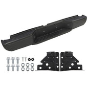 DURAFORCE Black Steel Rear Step Bumper For 2005-2020 2021 Nissan Frontier w/o Sensor Holes