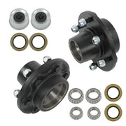 DURAFORCE New 2 Sets 6-Lug 5.5" Trailer Wheel Hub Kits Fits For 6,000 lbs#42 Trailer Hubs