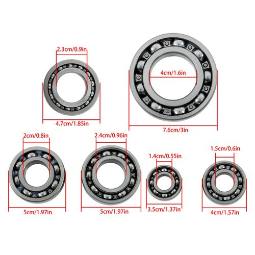DURAFORCE 808867 new Complete Gasket set+bearings For Honda TRX 350TE Rancher 2000-2006