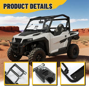 DURAFORCE 3-IN-1 Scratch Resistant Flip Windshield For Polaris General 1000 / 4 (2016+)