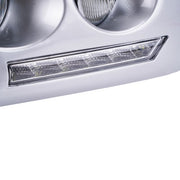 DURAFORCE For 2007-14 Toyota Fj Cruiser Chrome LED Bumper Fog Light DRL W/Wiring+Bulbs 2pc