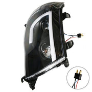 DURAFORCE Halogen Headlights Fit For Toyota Tacoma 2005-2011 LED Tube Black Clear Lens