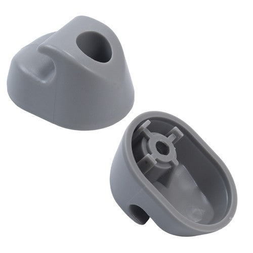 2PCS Gray Sun Visor Clip Set Interior Bone for Kenworth for Peterbilt