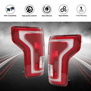 DURAFORCE Fit For Ford F-150 2015-2017 2pcs New Left+Right Red Rear Tail Brake Light Lamp