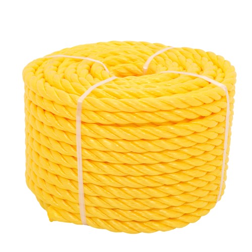 DURAFORCE Orange Yellow 1/2in 100ft 3 Stranded Braided Rope for Boats, Dock, Marine Rope