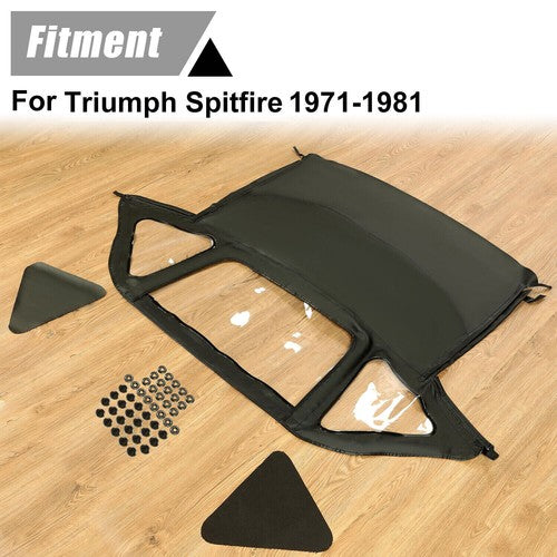 Convertible Soft Top Replacement with Plastic Windows for Triumph Spitfire 1971-1981