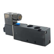 DURAFORCE 3/8'' 5 Port, 2 Position Pneumatic Solenoid Valve, 110V AC Coil, Air Return