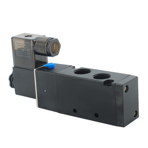 DURAFORCE 3/8'' 5 Port, 2 Position Pneumatic Solenoid Valve, 110V AC Coil, Air Return