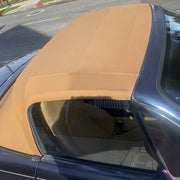 DURAFORCE Fit Mazda Miata 1990-2005 Convertible Soft Top With Plastic Window Tan Cabrio