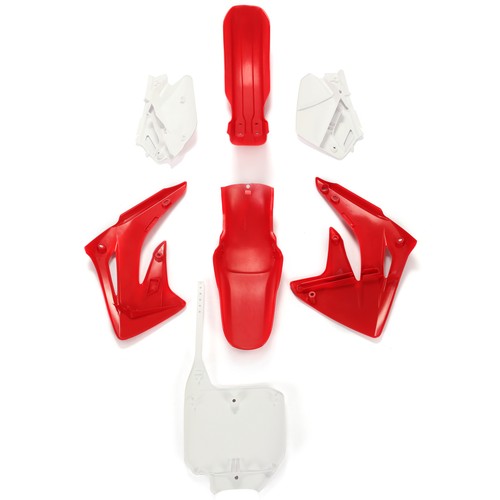 DURAFORCE Restyled Plastic Kit Red/White Bodywork Fairing For Honda CR85R/CR85RB 2003-2007