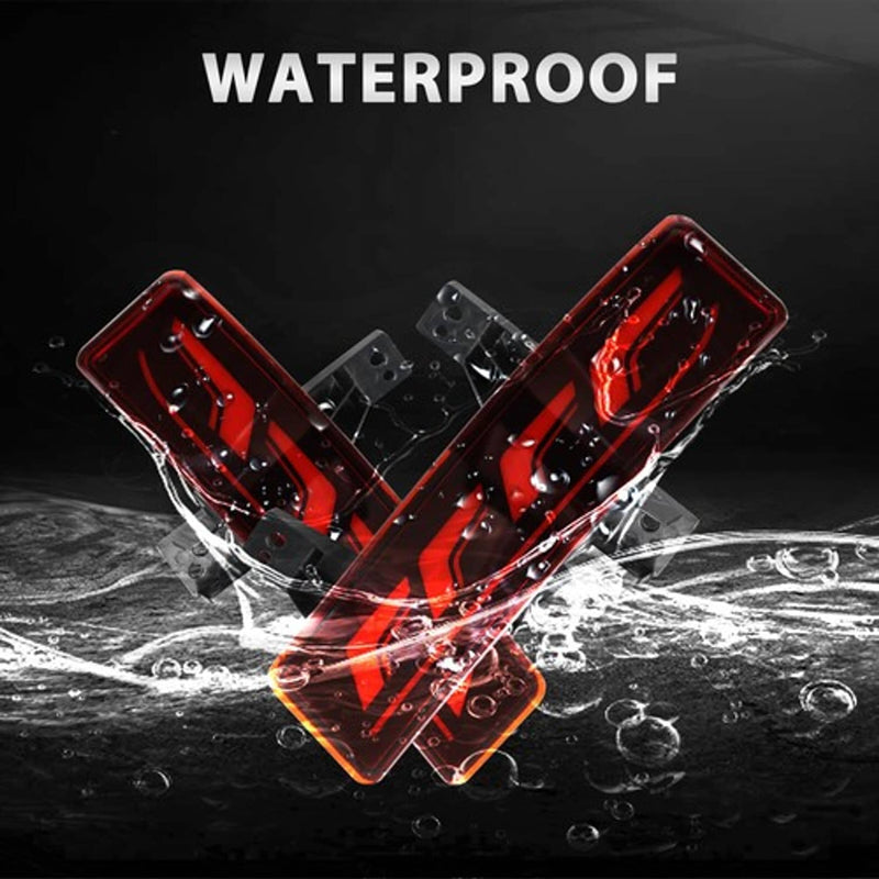 DURAFORCE Red Lens Rear Bumper Reflector Fog Light LED Brake Lamp For Honda CRV 2020-2022