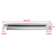 DURAFORCE For Toyota Tundra 14-21 Front Molding Upper Grille Hood Bulge Scoop Chrome ABS
