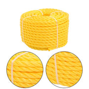 DURAFORCE Orange Yellow 1/2in 100ft 3 Stranded Braided Rope for Boats, Dock, Marine Rope