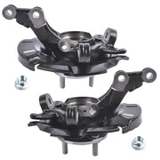 DURAFORCE 2Pcs Front Steering Knuckle Assembly for Dodge Attitude Hyundai Accent 1.4L 1.6L
