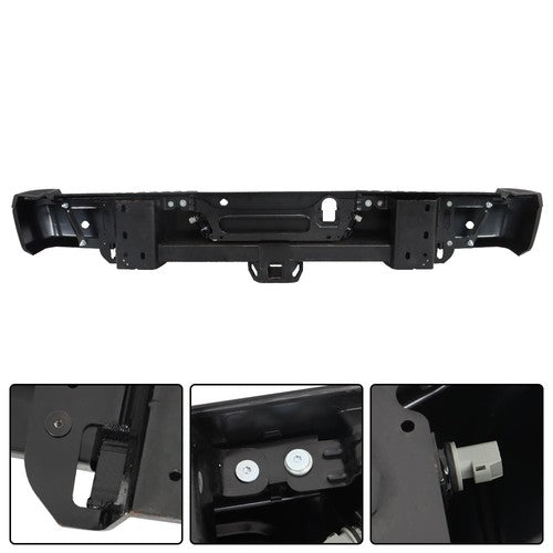 DURAFORCE Primered Rear Step Bumper Assembly For Ford F-150 2015-2020 w/ Park & Tow