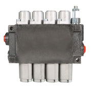 DURAFORCE 4 Spool 11gpm BSPP Hydraulic Directional Control Valve , Double Acting Cylinder