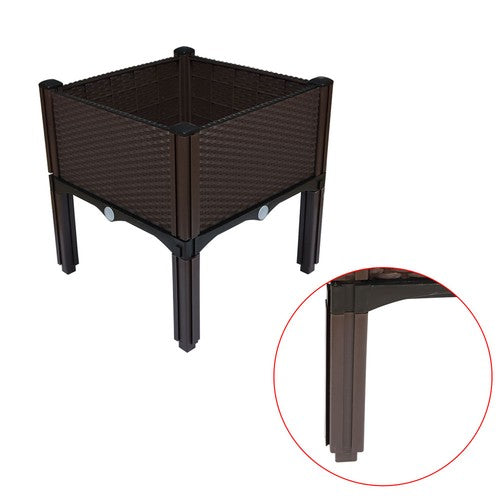 DURAFORCE Raised Garden Bed Outdoor Elevated Planter Box Herbs Flowers Plants Vegetables