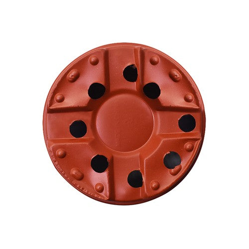 DURAFORCE 13×11×9CM Brick Red Round Plastic Plant Pots Flowerpot Nursery Pot