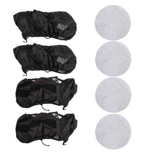 DURAFORCE Cases+Tyre 4Pcs Bags Car Cover With Handheld Tyre For Black 420D And Black 600D
